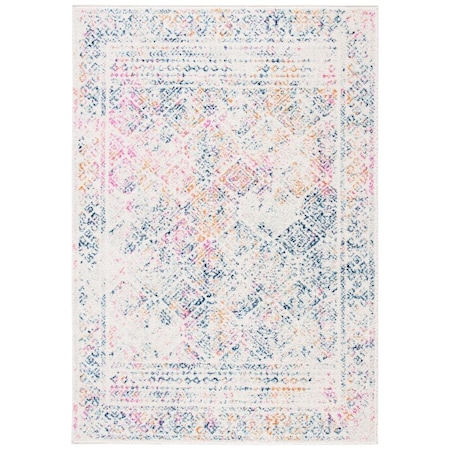 Safavieh Tulum Contemporary Runner Area RugIvory & Dark Blue 2 x 9 ft. TUL264D-29